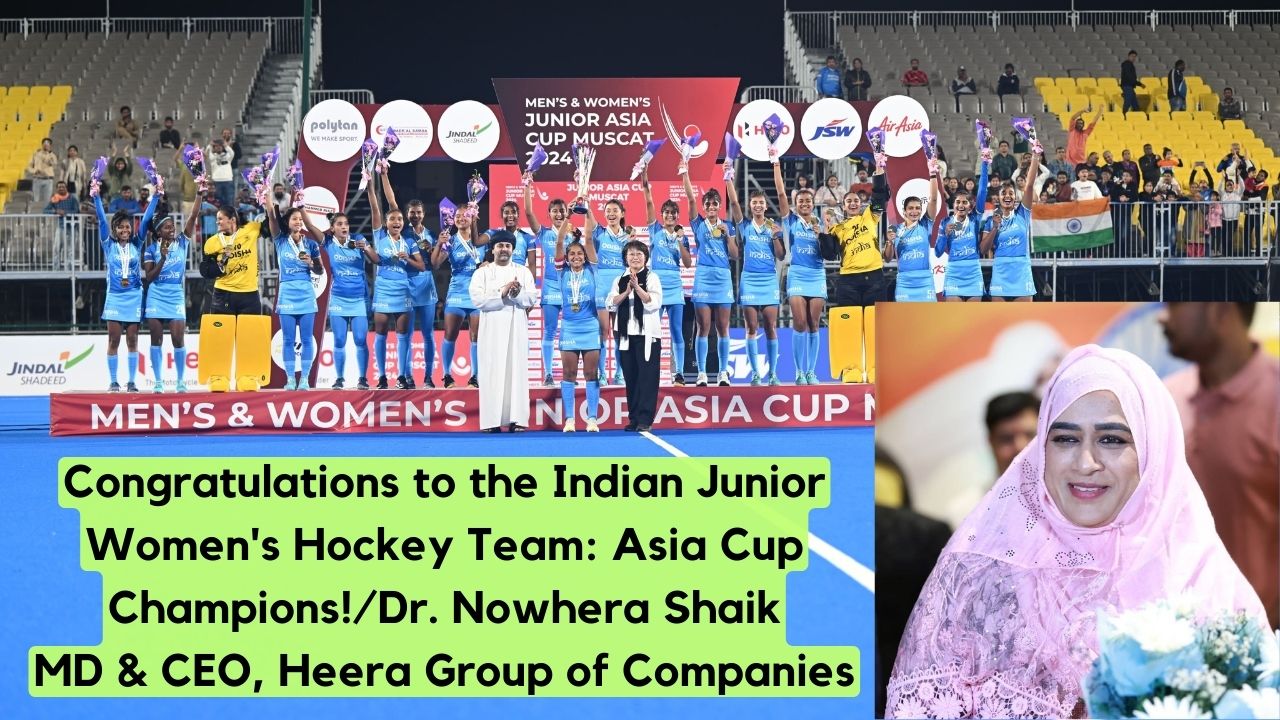 Congratulations to the Indian Junior Women’s Hockey Team: Asia Cup Champions!